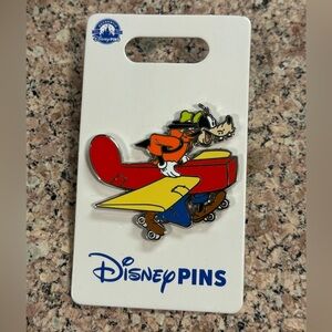 2024 Disney Parks Goofy Roller Skates Red Airplane Pin OE New